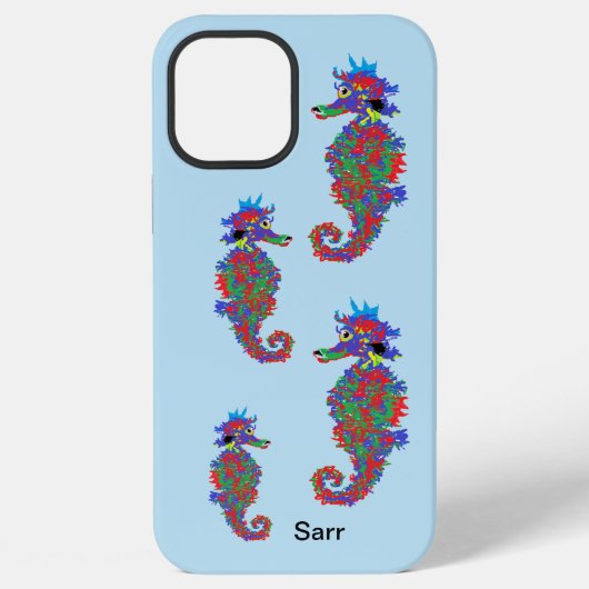 Coque iPhone 12 Pro Max Boîtier iPhone / iPad : Hippocampes (Verso)