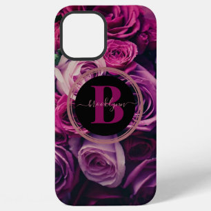 Coque iPhone 12 Pro Max Boîtier téléphonique romantique monogramme