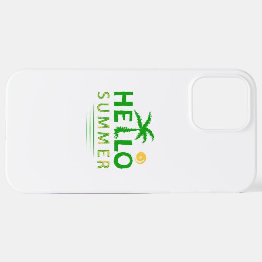 Coque iPhone 12 Pro Max Bonjour été (Retour horizontal)