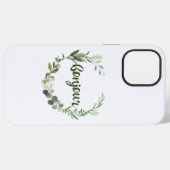 Coque iPhone 12 Pro Max Bonjour Hello français (Verso Horizontal)