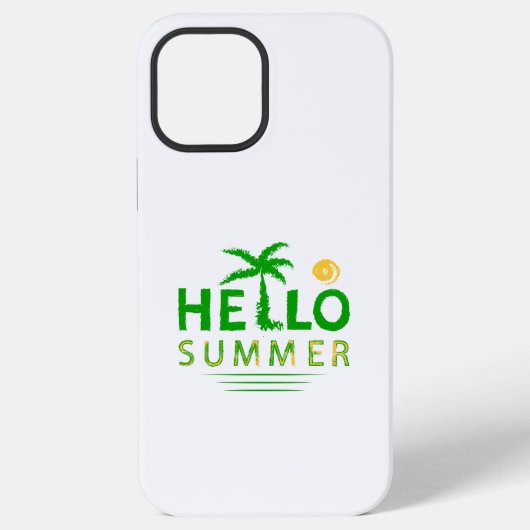Coque iPhone 12 Pro Max Bonjour l'été (Verso)