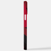 Coque iPhone 12 Pro Max camo rouge et noir (Côté droit)