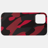 Coque iPhone 12 Pro Max camo rouge et noir (Retour horizontal)