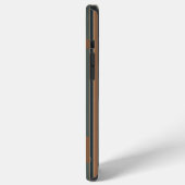 Coque iPhone 12 Pro Max carré bleu brun (Côté gauche)