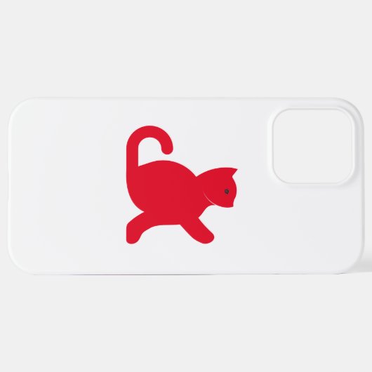Coque iPhone 12 Pro Max Cat dit bonjour (Retour horizontal)
