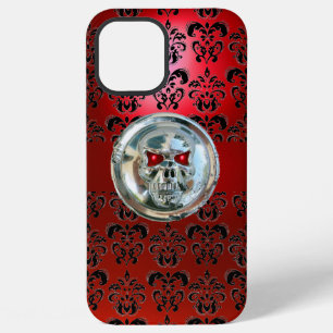COQUE iPhone 12 PRO MAX CAVALIERS DE LA MORT EN DAMAS ROUGE NOIR