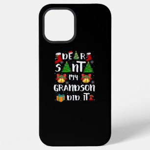 Coque iPhone 12 Pro Max Cher Père Noël, Mon Petit-Fils L'A Fait Noël