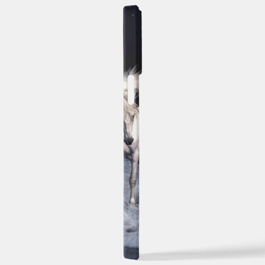 Coque iPhone 12 Pro Max Chevaux à lancer l'oreiller (Côté droit)