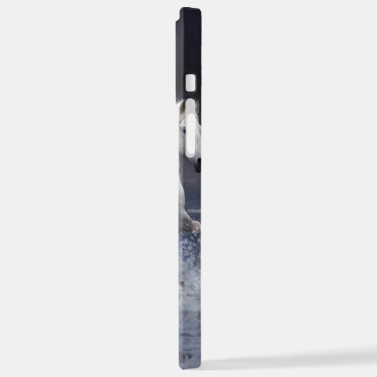 Coque iPhone 12 Pro Max Chevaux à lancer l'oreiller (Côté gauche)