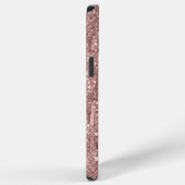 Coque iPhone 12 Pro Max Chic Monogramme Or Rose (Côté droit)