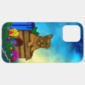 Coque iPhone 12 Pro Max Chiot dans une boîte, Joyeux Noël (Retour horizontal)