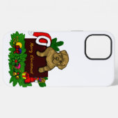 Coque iPhone 12 Pro Max Chiots de Noël (Verso Horizontal)