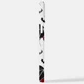 Coque iPhone 12 Pro Max Coeur d'Halloween avec ailes de chauve-souris noir (Côté droit)