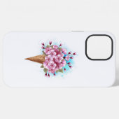 Coque iPhone 12 Pro Max Cône de gaufre glacée Sakura rose (Verso Horizontal)