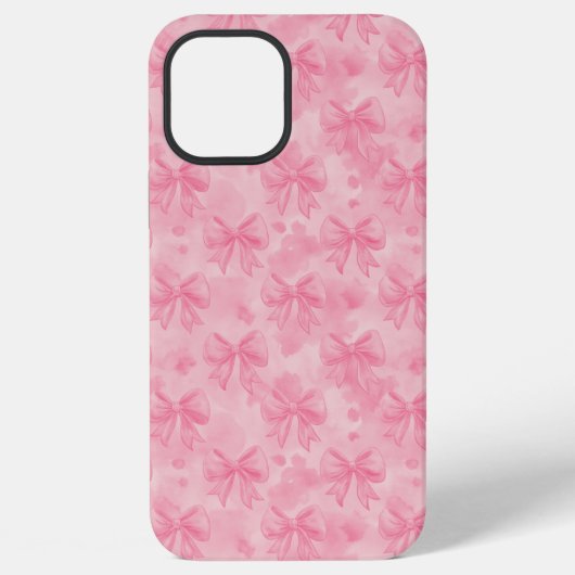 Coque iPhone 12 Pro Max Coquette Pink Bows (Verso)