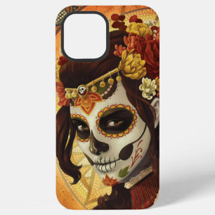 Coque iPhone 12 Pro Max Coussin de jet Dia De Los Muertos