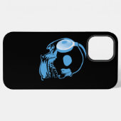 Coque iPhone 12 Pro Max Crâne avec casque audio (Verso Horizontal)