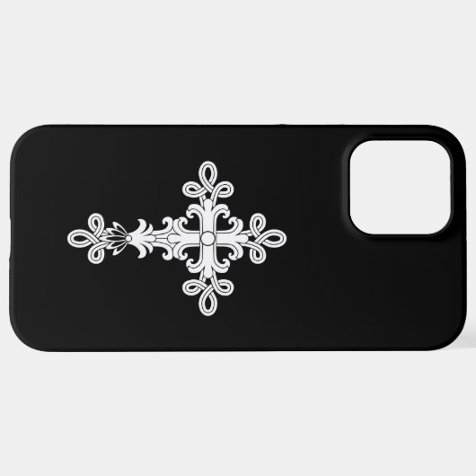 Coque iPhone 12 Pro Max Croix chrétienne (Retour horizontal)