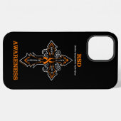 Coque iPhone 12 Pro Max Croix/Conscientisation...SDR (Verso Horizontal)