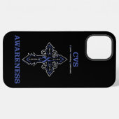 Coque iPhone 12 Pro Max Croix/Sensibilisation...CVS (Verso Horizontal)