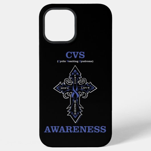 Coque iPhone 12 Pro Max Croix/Sensibilisation...CVS (Verso)