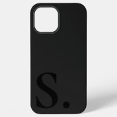 Coque iPhone 12 Pro Max Custom with Initial Name (Verso)