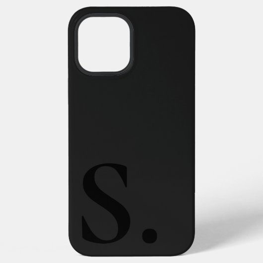 Coque iPhone 12 Pro Max Custom with Initial Name (Verso)