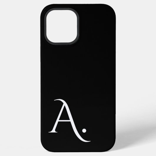 Coque iPhone 12 Pro Max Custom with Initial Name (Verso)