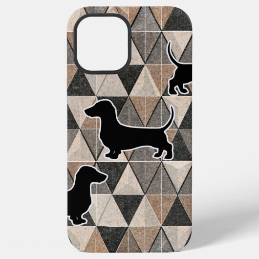 Coque iPhone 12 Pro Max Dachshund Walking (Verso)