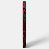 Coque iPhone 12 Pro Max DAMASK GEM MONOGRAM Topaze jaune ,Rubis rouge (Côté gauche)