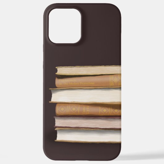 Coque iPhone 12 Pro Max Dark Academia Antique Books (Verso)