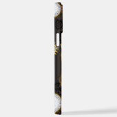 Coque iPhone 12 Pro Max Dragonflies de Steampunk sur arrière - plan rayé b (Côté droit)