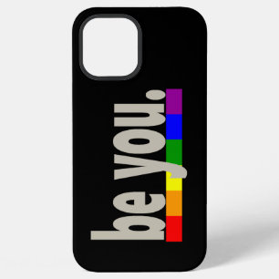 Coque iPhone 12 Pro Max Drapeau arc-en-ciel de la fierté Gay sculpté en bo