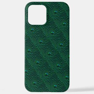 Coque iPhone 12 Pro Max Eau sur métal vert