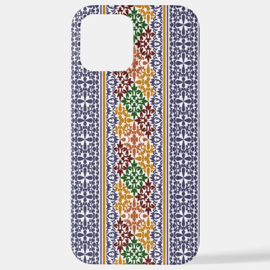 Coque iPhone 12 Pro Max élégant motif ethnique (Verso)