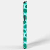 Coque iPhone 12 Pro Max Empreinte de léopard - Turquoise et Aqua (Côté droit)