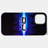 Coque iPhone 12 Pro Max Étui bleu royal DJ Modern (Verso Horizontal)