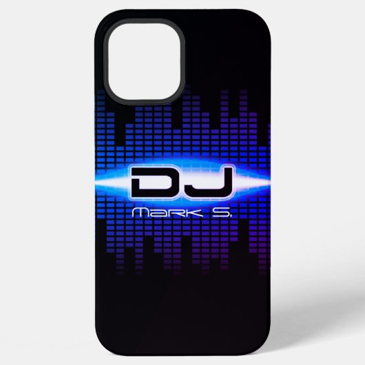 Coque iPhone 12 Pro Max Étui bleu royal DJ Modern (Verso)