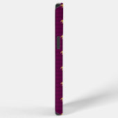 Coque iPhone 12 Pro Max Étui Houndstooth à accent doré Case-Mate Rose (Côté droit)