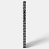Coque iPhone 12 Pro Max Étui Houndstooth avec accent argent Case-Mate (Côté gauche)