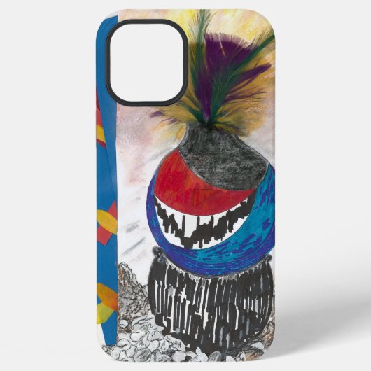 Coque iPhone 12 Pro Max Étui "Tribal Design" pour Apple iPhone (Verso)