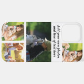 Coque iPhone 12 Pro Max Faites votre propre collage photo et texte (Retour horizontal)