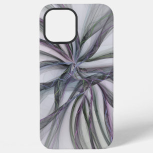 Coque iPhone 12 Pro Max Filigree Motions Moderne Abstrait Fractale Balança