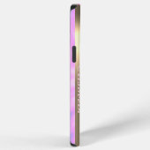 Coque iPhone 12 Pro Max Flamingo Rose Moderne Tie Dye (Côté droit)