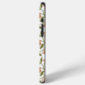 COQUE iPhone 12 PRO MAX FLEURS ORANGE (Côté gauche)