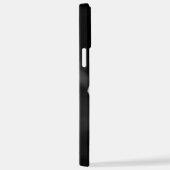 Coque iPhone 12 Pro Max floral noir et blanc minimal (Côté droit)