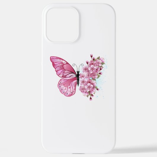 Coque iPhone 12 Pro Max Flower Butterfly (Verso)