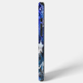 Coque iPhone 12 Pro Max Fond spatial avec étoiles (Côté gauche)