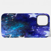 Coque iPhone 12 Pro Max Fond spatial avec étoiles (Verso Horizontal)