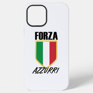 Coque iPhone 12 Pro Max Forza Azzurri Drapeau Italie Football